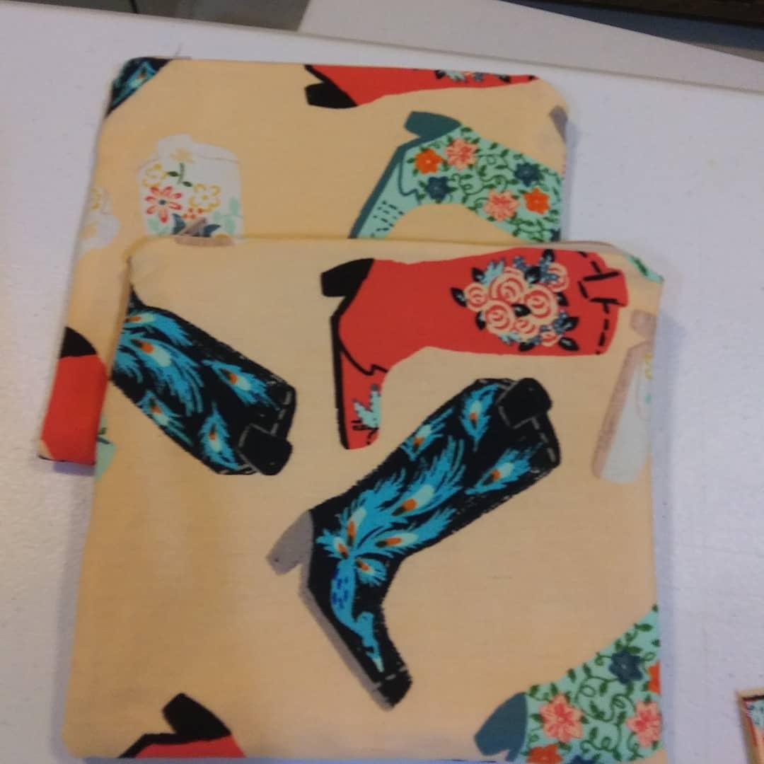 Zippered Fabric Pouches